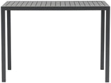 Maldives Outdoor Patio Rectangle Bar Table - Contemporary Aluminum Design for Stylish Gatherings