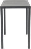 Maldives Outdoor Patio Rectangle Bar Table - Contemporary Aluminum Design for Stylish Gatherings
