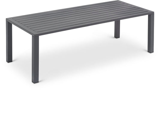 Maldives Contemporary Outdoor Patio Coffee Table - Stylish Aluminum Design for Modern Spaces