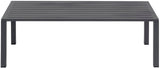 Maldives Contemporary Outdoor Patio Coffee Table - Stylish Aluminum Design for Modern Spaces