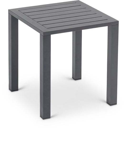 Maldives Outdoor Patio End Table – Stylish Aluminum Design for Your Chic Outdoor Spaces and Relaxation