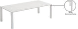 Maldives Contemporary Outdoor Patio Coffee Table - Stylish Aluminum Design for Modern Spaces