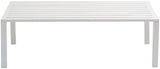 Maldives Contemporary Outdoor Patio Coffee Table - Stylish Aluminum Design for Modern Spaces