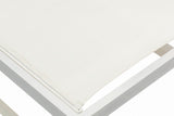 Maldives Outdoor Adjustable Chaise Lounge Chair - Stylish White Aluminum Frame for Ultimate Relaxation