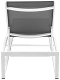 Maldives Outdoor Adjustable Chaise Lounge Chair - Stylish White Aluminum Frame for Ultimate Relaxation
