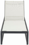 Maldives Outdoor Adjustable Chaise Lounge Chair - Stylish White Aluminum Frame for Ultimate Relaxation