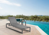 Maldives Outdoor Adjustable Chaise Lounge Chair - Stylish White Aluminum Frame for Ultimate Relaxation