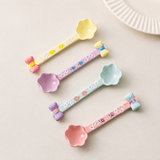 Cute Ceramic Dessert Spoon Long Handle Coffee Spoon