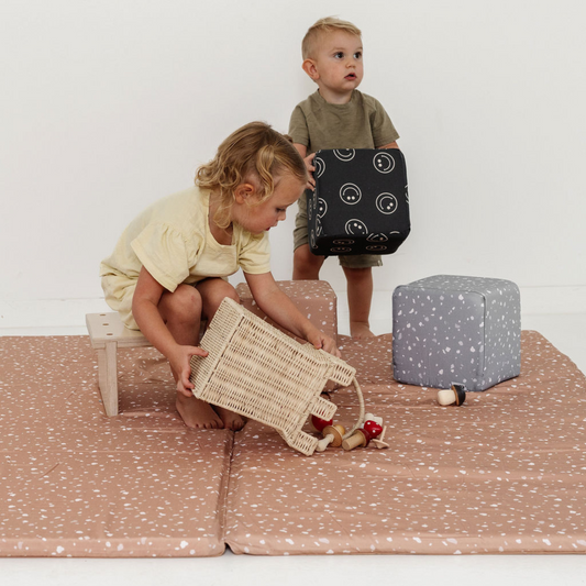 Terrazzo Clay Organic Cotton Mat