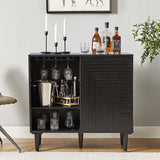 Archie 34" Tall 2 Door Accent Multifunction Bar Cabinet with Adjustable Shelves(Optional Types)