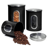 Moss & Stone 3-Piece Airtight Kitchen Canister Set
