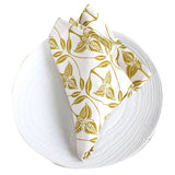 French Home Set of 4 Orchid Napkins - Chartreuse