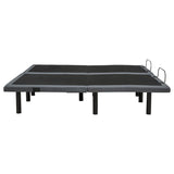Weston Split Eastern King Massage Adjustable Bed Base in Black and Grey