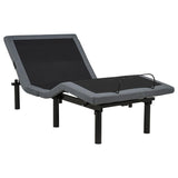 Weston Twin XL Dual-Motor Massage Adjustable Bed Base Black and Grey