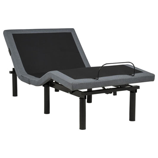 Weston Twin Dual-Motor Massage Adjustable Bed Base in Black and Grey