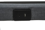 Weston Twin Dual-Motor Massage Adjustable Bed Base in Black and Grey