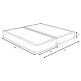 Mercer 9-Inch Split Eastern King Standard Box Spring Foundation