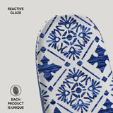 SHALLOW OVAL PLATTER ORGANIC STONEWARE Ø 9.06x4.33" SET OF 2 DESIGNS MAYA