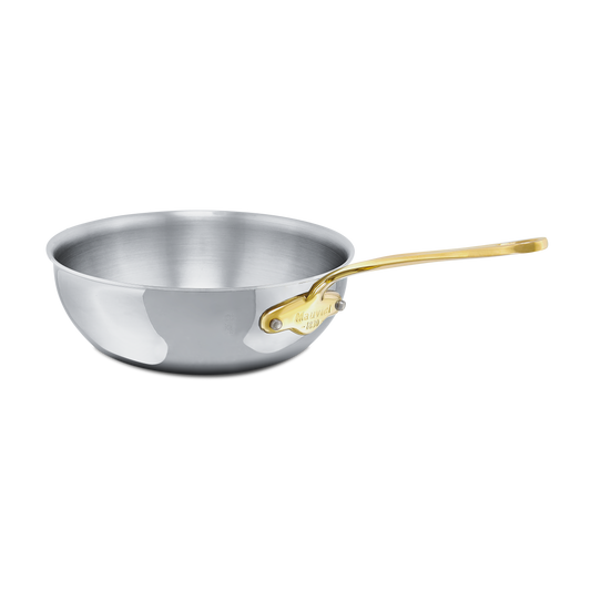 Mauviel M'COOK B 5-Ply Chef Pan With Brass Handle