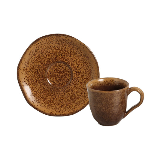 ORGANIC COFFEE CUP + ORGANIC SAUCER DIJON