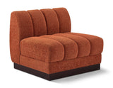 Quinn Chenille Fabric Upholstered Armless Modular Chair