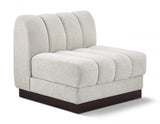 Quinn Chenille Fabric Upholstered Armless Modular Chair