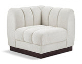 Quinn Chenille Fabric Upholstered Corner Modular Chair