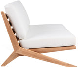 Tahiti Teak Outdoor Loveseat - Stylish Waterproof Fabric for Elegant Patio Relaxation and Durability