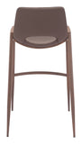 Desi Barstool (Set of 2) Brown & Walnut