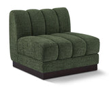 Quinn Chenille Fabric Upholstered Armless Modular Chair