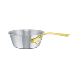 Mauviel M'COOK B 5-Ply Splayed Saute Pan With Brass Handle