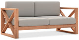 Anguilla Teak Outdoor Loveseat - Stylish & Weather-Resistant Seating for Ultimate Relaxation