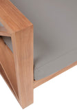 Anguilla Contemporary Teak Outdoor Sofa - Stylish and Weather-Resistant Seating for Your Patio