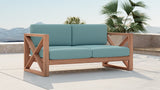 Anguilla Teak Outdoor Loveseat - Stylish & Weather-Resistant Seating for Ultimate Relaxation