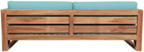 Anguilla Contemporary Teak Outdoor Sofa - Stylish and Weather-Resistant Seating for Your Patio