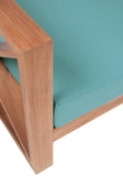 Anguilla Contemporary Teak Outdoor Sofa - Stylish and Weather-Resistant Seating for Your Patio