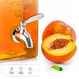Kook Glass Drink Dispenser with Steel Spigot