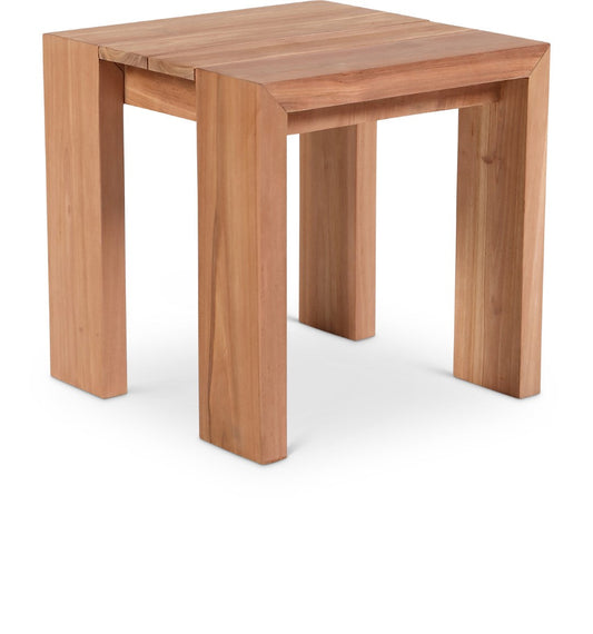 Tulum Teak Wood Outdoor End Table - Stylish, Durable, and Weather-Resistant for Your Patio Oasis