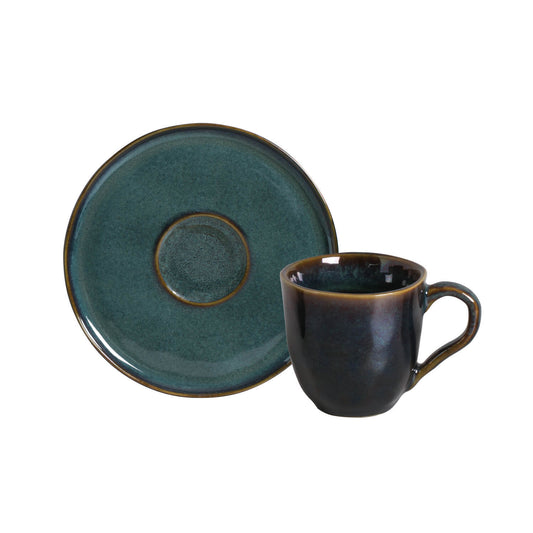 ORGANIC COFFEE CUP + BIO SAUCER OCEANO