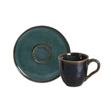 ORGANIC COFFEE CUP + BIO SAUCER OCEANO