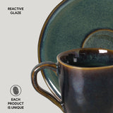 ORGANIC COFFEE CUP + BIO SAUCER OCEANO