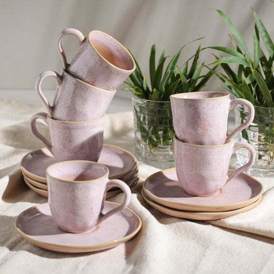 ORGANIC COFFEE CUP + BIO SAUCER LITCHI