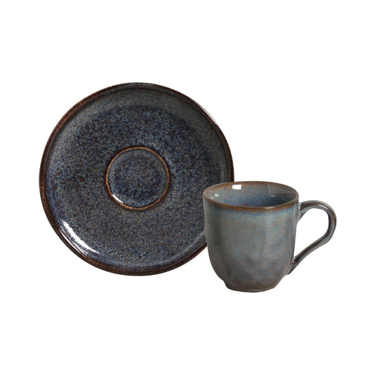 ORGANIC COFFEE CUP + BIO SAUCER TITANIUM