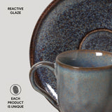 ORGANIC COFFEE CUP + BIO SAUCER TITANIUM