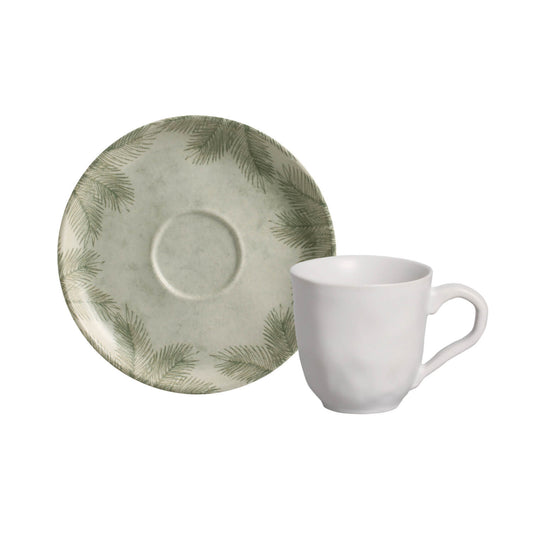 ORGANIC COFFEE CUP + BIO SAUCER TROPICALIA