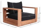 Tulum Teak Outdoor Patio Chair - Stylish Resilient Design for Relaxing and Entertaining Outdoors