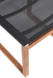 Tulum Teak Outdoor Dining Side Chair - Durable Mesh Fabric for Stylish Relaxation & Comfort