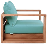 Tulum Teak Outdoor Patio Chair - Stylish Resilient Design for Relaxing and Entertaining Outdoors