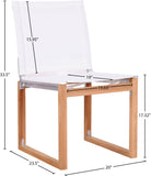 Tulum Teak Outdoor Dining Side Chair - Durable Mesh Fabric for Stylish Relaxation & Comfort