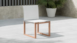 Tulum Teak Outdoor Dining Side Chair - Durable Mesh Fabric for Stylish Relaxation & Comfort